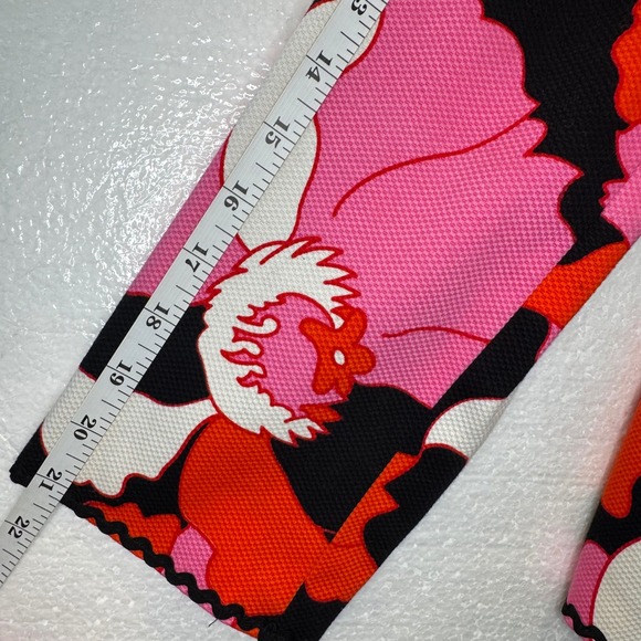 G Essentials Women's Floral Print Blazer Jacket Red Pink Black - Picture 7 of 9